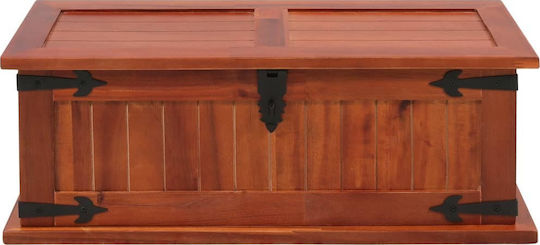 vidaXL Wooden Decorative Trunk Brown 60x25x22cm