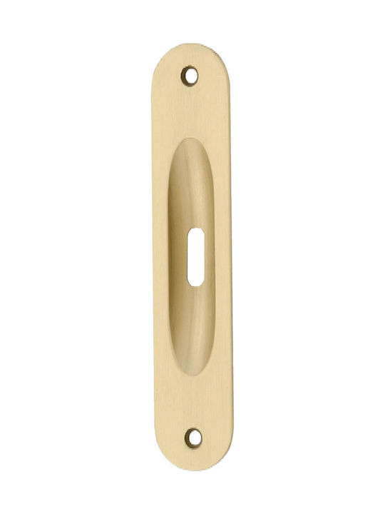 Import Hellas Χρυσό Ματ Recessed Door Flush Handle 215 165mm