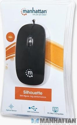 Manhattan Silhouette Wired Mini Mouse Black