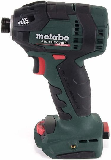 Metabo SSD 18 LTX 200 BL Ударна Отвертка На Батерия Безчетков 18V 2x4Ah