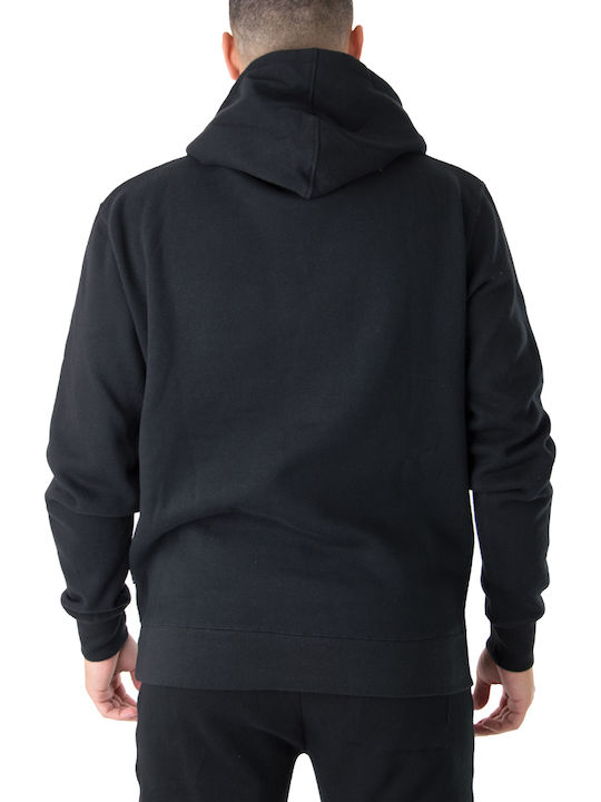 Emerson Men's Sweatshirt with Hood and Pockets Black