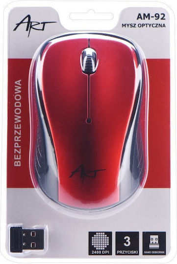 Art AM-92 Wireless Mouse Roșu