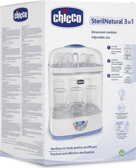 Chicco Electric Baby Sterilizer for Baby Bottles SterilNatural 3 in 1