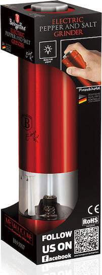 Berlinger Haus Metallic Line Ηλεκτρικός Μύλος Μπαχαρικών Μεταλλικός Burgundy Collection
