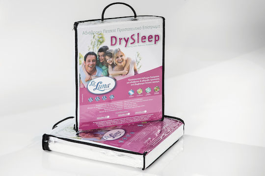La Luna Protective Cover Queen Waterproof with Skirt Dry Sleep White 160x200+35cm