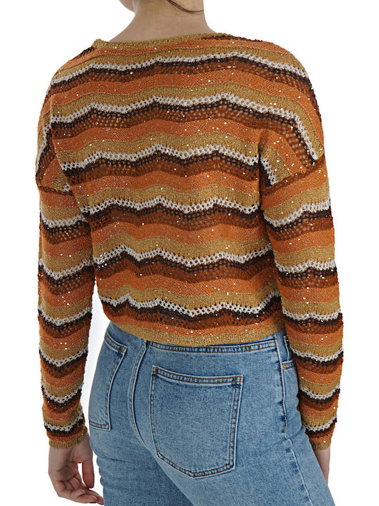 Only Women's Long Sleeve Sweater Brown