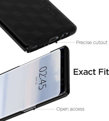 Spigen Thin Fit Umschlag Rückseite Kunststoff Schwarz (Galaxy Note 8) 587CS22051