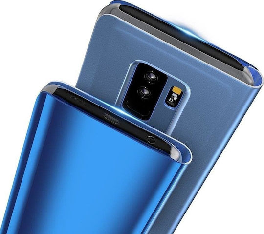 Hurtel Clear View Книга Пластмаса Син (Galaxy A6 2018)
