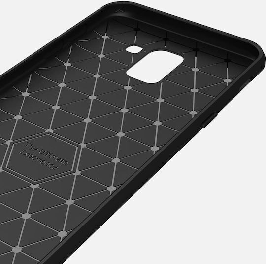 J600F Brushed TPU Back Back Cover Σιλικόνης Μαύρο (Galaxy J6)