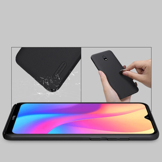 Nillkin Super Frosted Umschlag Rückseite Kunststoff Wasserdicht Schwarz (Redmi 8A)