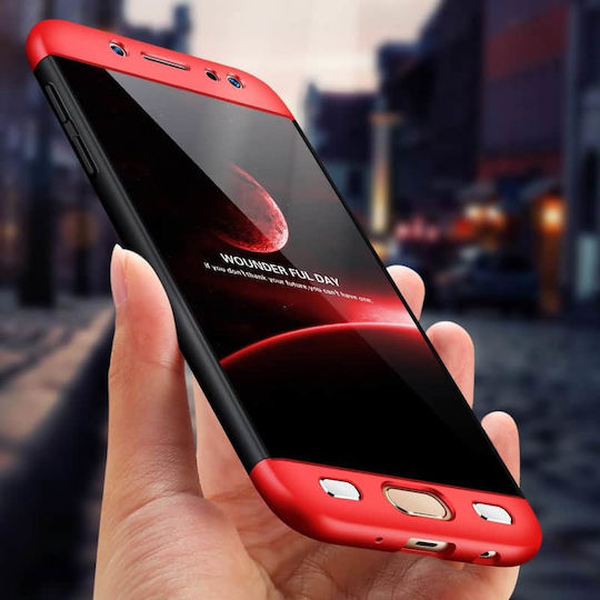 GKK Luxury 360° Full Cover Plastic Roșu (Galaxy J3 2017)