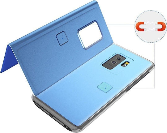 Hurtel Clear View Book Plastic Blue (Galaxy S10+)