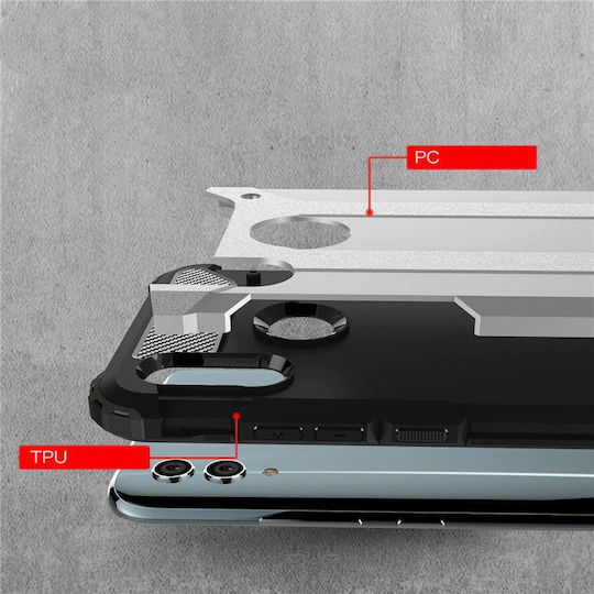Hurtel Umschlag Rückseite Kunststoff Schwarz (Huawei P Smart 2019)