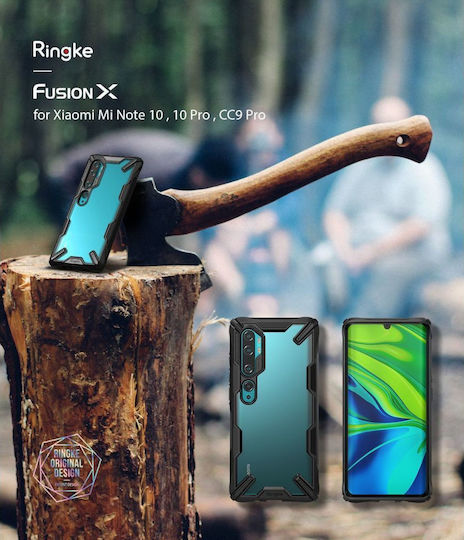 Ringke Fusion X Back Cover Silicone with Strap Black (Xiaomi Mi Note 10 / Mi Note 10 Pro)