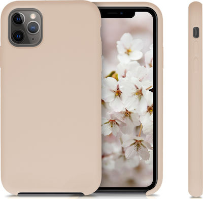 KWmobile Soft Flexible Umschlag Rückseite Silikon Beige (iPhone 11 Pro Max) 49725.154