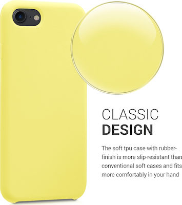 KWmobile Silicone Back Cover Yellow (iPhone SE 2022/2020/8/7)