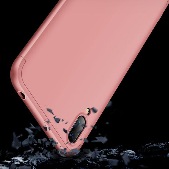 360 Full Cover Πλαστικό 0.3mm Ροζ Χρυσό (Huawei Y7 2019 / Y7 Prime 2019)