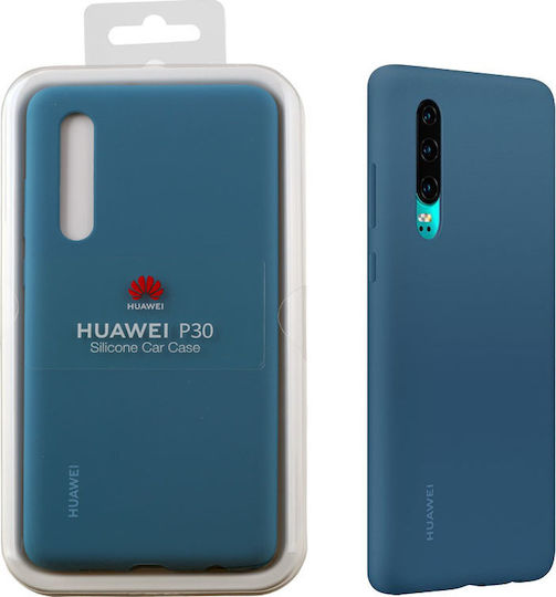 Huawei Задна корица Силикон Син (Huawei P30)