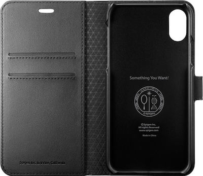 Spigen Wallet S Μαύρο (iPhone Xs)