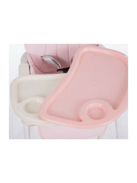Kikka Boo Creamy Baby Hochstuhl 3 in 1 Rosa
