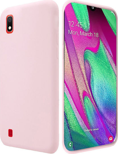 Hurtel Back Cover Σιλικόνης Ροζ (Galaxy A10)