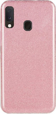 Forcell Shining Umschlag Rückseite Silikon Rosa (Galaxy A20e) SCS-2973M