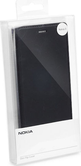 Nokia CP-303 Book Δερματίνης Μαύρο (Nokia 3)