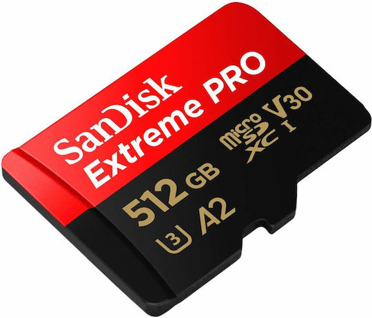 Sandisk Extreme Pro microSDXC Class 10 U3 V30 A2 UHS-I Cu Adaptor