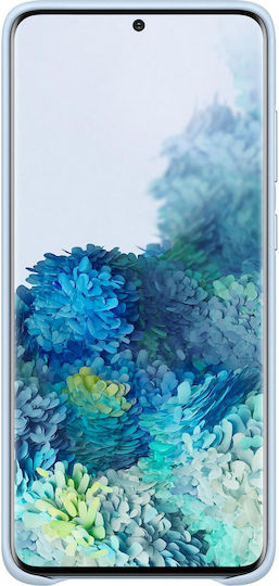Samsung Leather Cover Back Cover Δερματίνης Γαλάζιο (Galaxy S20+)