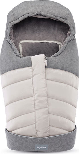 Inglesina Stroller Footmuff with Fleece Lining 93x52cm Silver