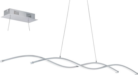 Eglo Lasana Κρεμαστό Φωτιστικό Διάφανο LED Ράγα 120x120εκ.