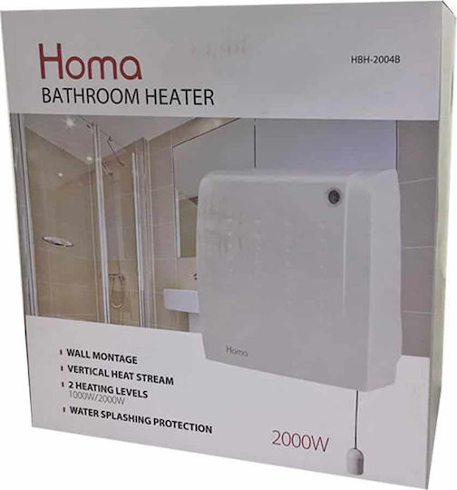 Homa Αερόθερμο Μπάνιου Τοίχου 2000W