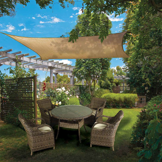 Lianos Shade Sail Yellow 3x4m 140gr/m²