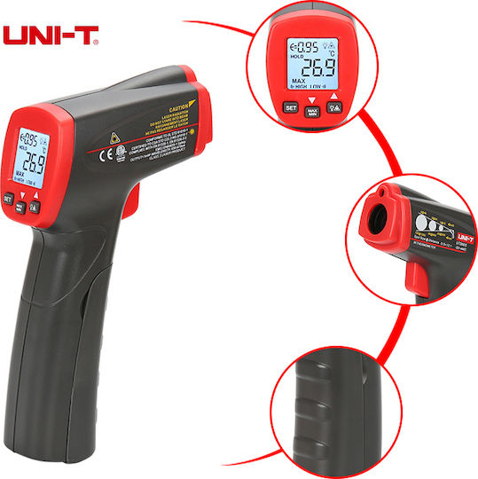 Uni-T Infrared Thermometer -32°C to 400°C with Distance Ratio 12:1 UT300S