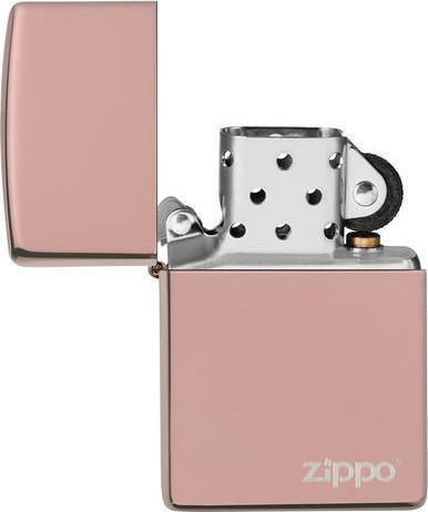 Zippo Classic Logo Αντιανεμικός Αναπτήρας Φλόγας High Polish Rose Gold