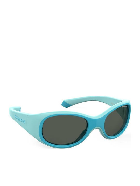 Polaroid Baby Kids Sunglasses with Polarized Mirror Turquoise Lenses