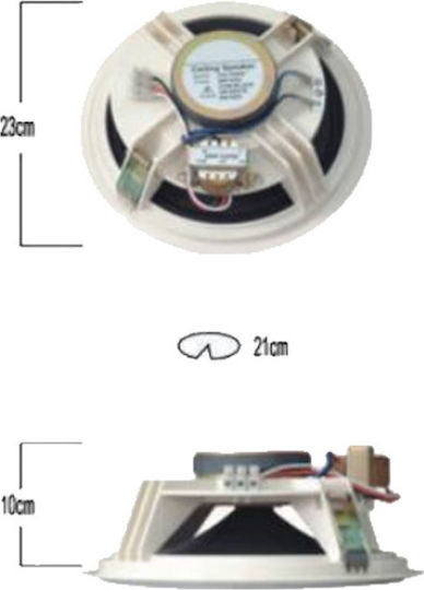 Bosch Ηχείο Οροφής 3W (Τεμάχιο) Λευκό