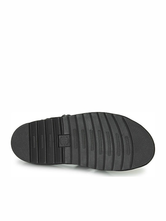 Blaire Δερμάτινα Γυναικεία Σανδάλια Flatforms Μαύρα