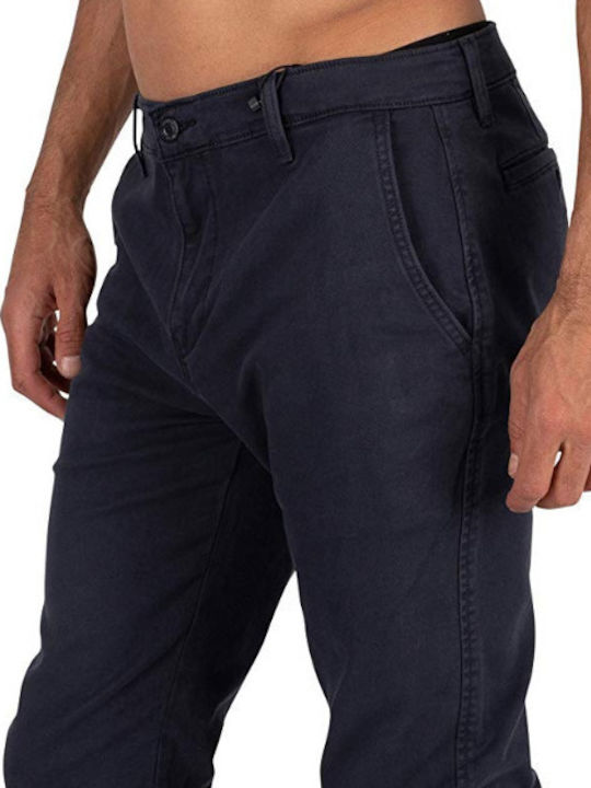 Xx Trousers Chino Elastic in Slim Fit Navy Blue