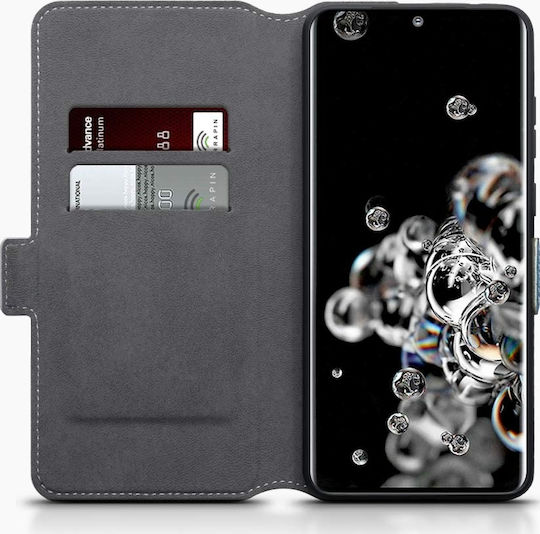 Terrapin Low Profile Book Δερμάτινο Μπλε (Galaxy S20 Ultra)