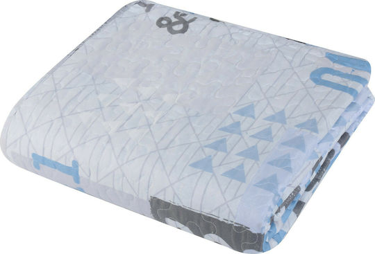 Nef-Nef Homeware Kinderdecken Einzeln Rock You Blau 160x220cm