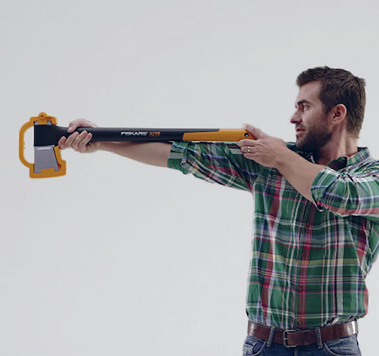 Fiskars M X17 Τσεκούρι Σχισίματος Μήκους 65cm και Βάρους 1.63kg με Λαβή Fiberglass