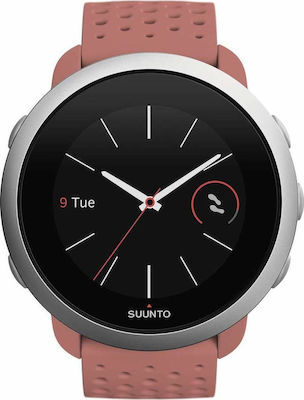 Suunto 3 Fitness 43mm Smartwatch mit Pulsmesser (Granite Red)