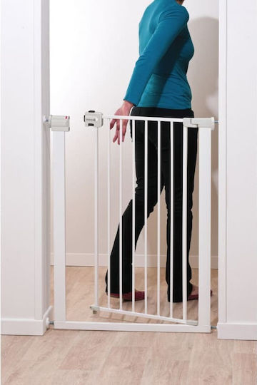 Safety 1st Easy Close Πτυσσόμενη Πόρτα Ασφαλείας από Μέταλλο σε Λευκό Χρώμα 80x91εκ.
