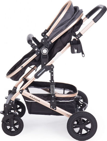 Kikka Boo Amaia 2 in 1 Ρυθμιζόμενο Καρότσι 2 σε 1 Kατάλληλο για Nεογέννητο Γκρι