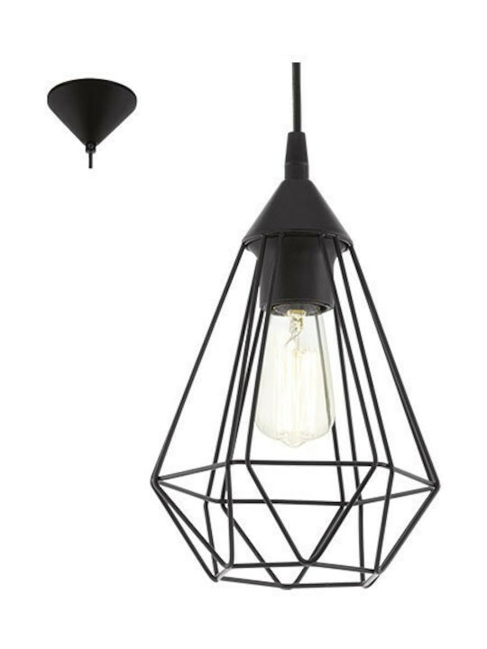 Eglo Tarbes Pendant Light Single-Light for Socket E27 Black