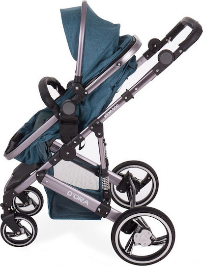 Kikka Boo D'ora Reversible 3 in 1 Baby Stroller Suitable for Newborn Green