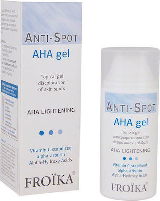 Froika Anti-Spot AHA 24ωρο Ενυδατικό & Λευκαντικό Gel Προσώπου με SPF30 για Ξηρές Επιδερμίδες κατά των Ατελειών & των Πανάδων με Βιταμίνη C 30ml