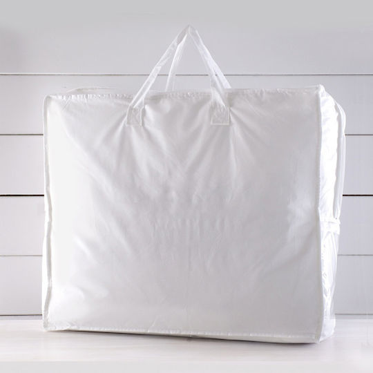 Rythmos Πάπλωμα Υπέρδιπλο Πουπουλένιο 220x240εκ. Basics 50/50 Λευκό 290 GSM 11.5 togs