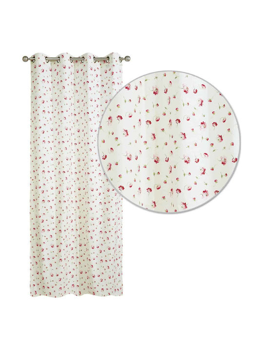 Das Home Curtain with Grommets 2104 Ecru 140x260cm